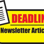 Newsletter Deadline TODAY