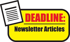 Newsletter Deadline TODAY